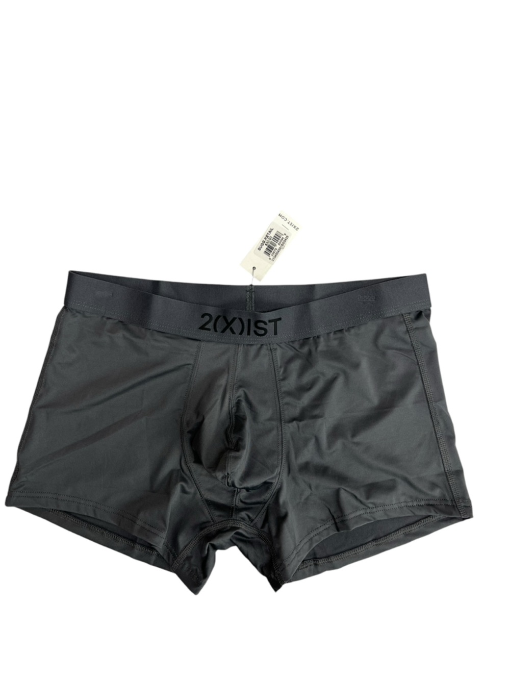 2(X)IST Mens No Show Trunk Boxer Briefs Dark Gray Size Small